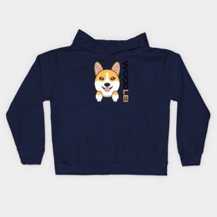 Woodlei Corgi Design Kids Hoodie